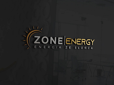Zone Energy brand design energy fotowoltaik logo photovoltaic sun yellow