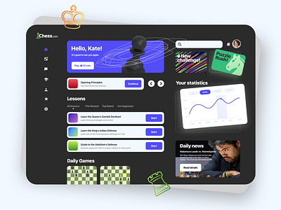 Chess.com Redesign Concept chess redesign