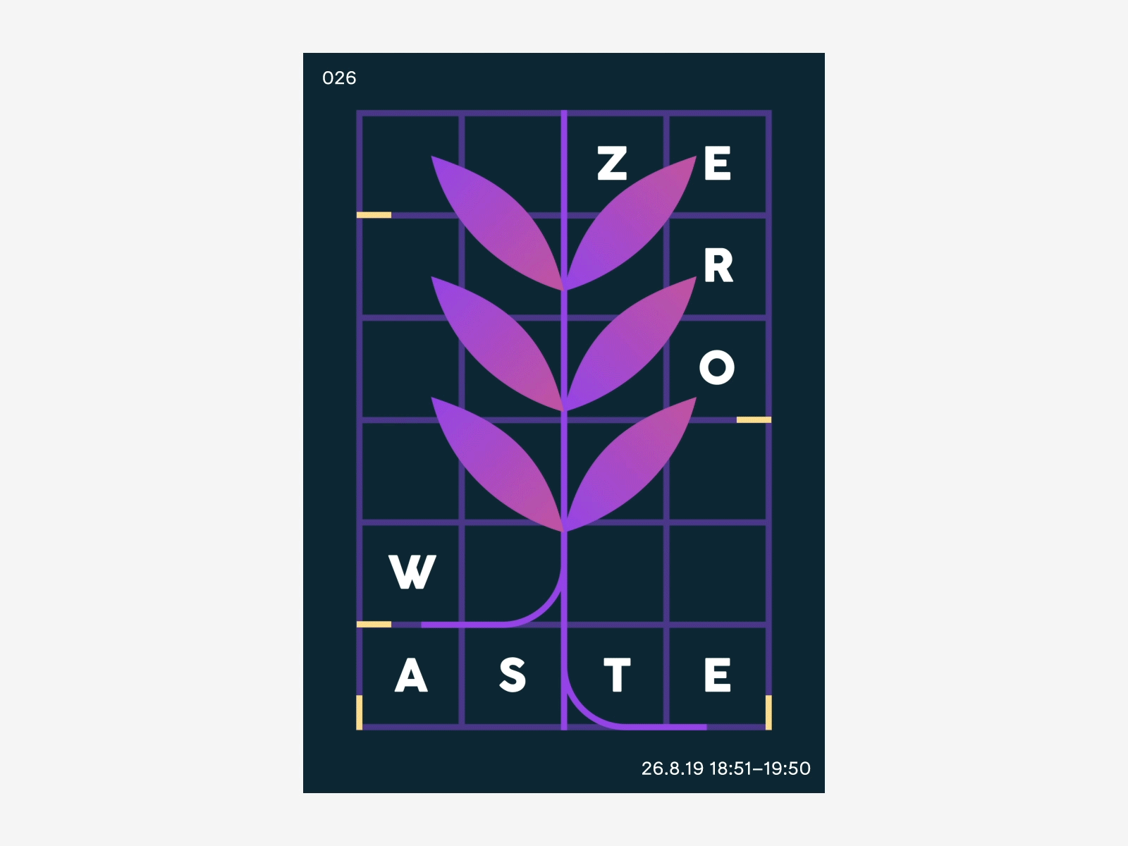 026 / 26.8.19 animation poster zerowaste