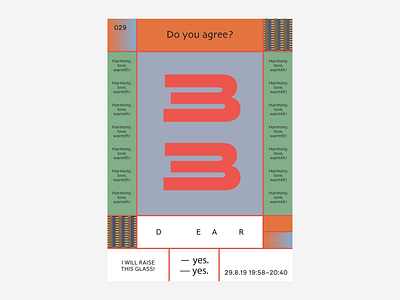 029 / 29.8.19 flat poster typogaphy