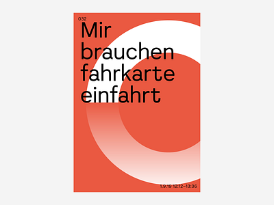 032 / 1.9.19 flat german poster