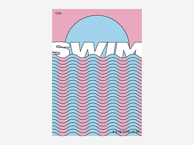 039 / 8.9.19 pastel poster swim