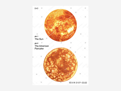 043 / 12.9.19 pancake poster sun