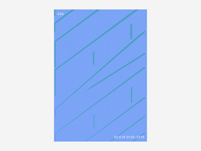 056 / 25.9.19 blue poster