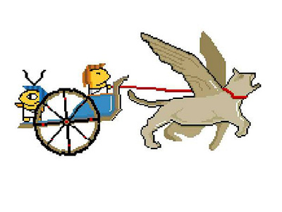 Winged egyptian chariot