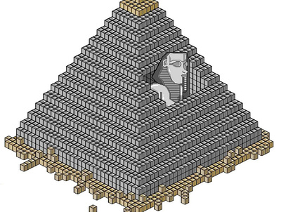 Pyramid cubes game art illustration pixelart