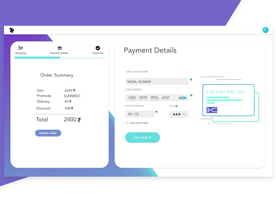 Payment Checkout Page UI design checkout page graphic design