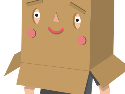 Box Face character character design colours cute digital fun happy illustration play smile vector