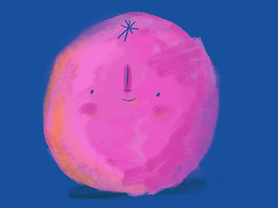 Morning warm up doodle brushes character cute fruit fun happy illustration smile texture