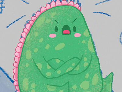 WIP: Editorial piece brush characterdesign characters colour cute happy kylewebster monster photoshop texture wip