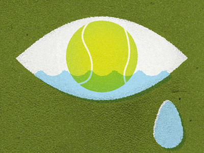 Wimbledon Wash Out andy andy murray character edges illustration murray rough sports style tennis texture vector wimbledon