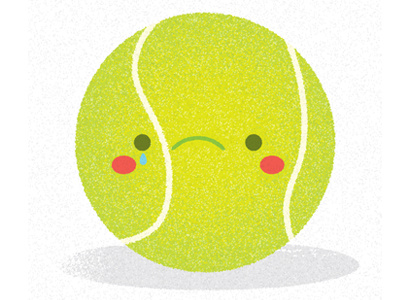 New Balls Please andy andy murray ball character edges illustration let down murray rough sad sports style tennis texture upset vector wimbledon