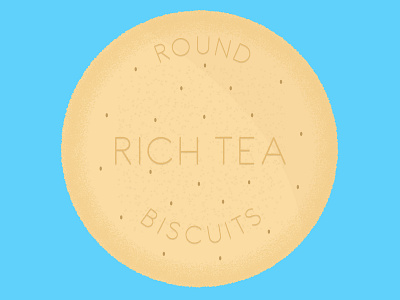 Daily Biscuit Challenge 06 biscuit food illustration richtea rough sweet texture treat vector