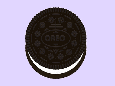 Daily Biscuit Challenge 16, The Oreo biscuit chocolate digital illustration oero sweet texture vector