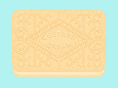 Daily Biscuit Challenge 18 biscuit craft custard custardcream design digital edges illustration inspiration rough sweet texture vector