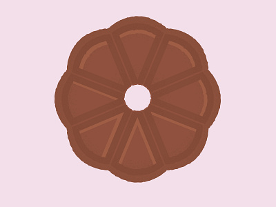 Daily Biscuit Challenge 34, The Chocolate Round biscuit colour design illustration inspiration rough sugar sweet texture treat vector