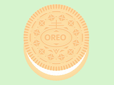 Daily Biscuit Challenge 36, The Golden Oreo biscuit biscuits design goldenoreo illustration oreo rough sugar texture treat vector