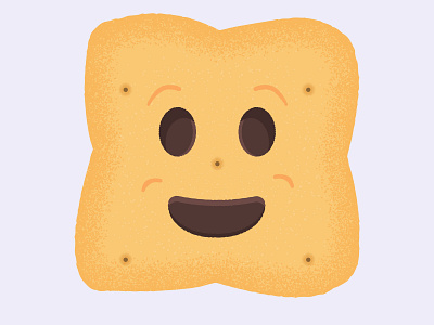 Daily Biscuit Challenge 41, The BN Biscuit biscuit character colour design digital edges happy illustration rough smile texture vector