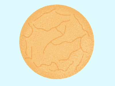 Daily Biscuit Challenge 42, The Crinkle Crunch Butter Biscuit biscuit butter butterbiscuit colour design edges illustration rough texture vector