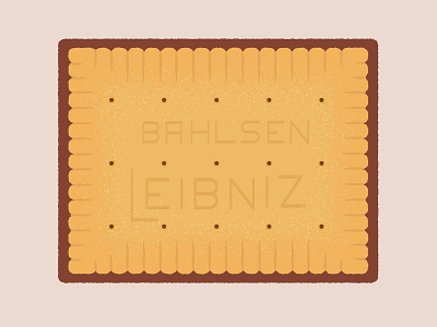 Daily Biscuit Challenge 44, The Choco Leibniz Biscuit biscuit chocolate design digital digitalart edges illustration leibniz rough texture vector