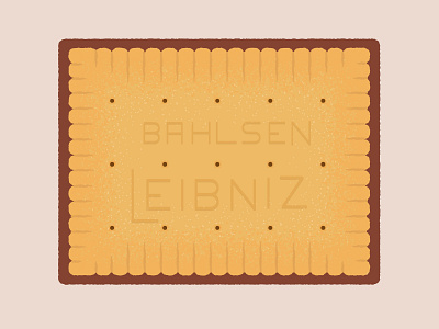 Daily Biscuit Challenge 44, The Choco Leibniz Biscuit biscuit chocolate design digital digitalart edges illustration leibniz rough texture vector