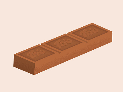 Daily Biscuit Challenge 48, The Trio Biscuit. biscuit chocolate design digital edges illustration rough snack tasty texture trio vector
