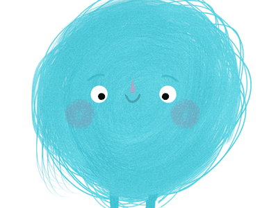 Blinky animation blink character colour cute happy illustration vector