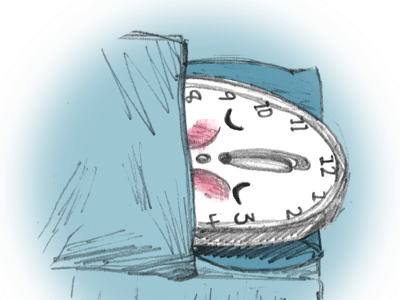 Daylight Saving animation character clock clocks colour cute daylight face gmt happy illustration saving sleep smile snooze