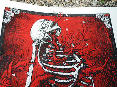 Screenprint death diy growth skeleton