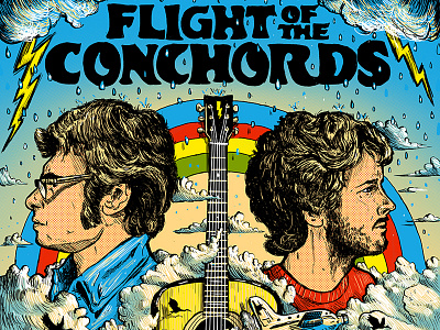 Flight Of The Conchords - Gigposter