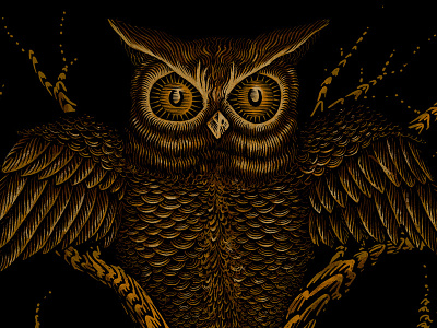 Fat Owl fall halloween illustration owl silkscreen