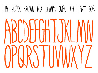 First Font font hand drawn lettering mibsters