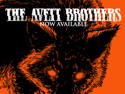 Avett Brothers Screenprint avett brothers couple folk gigposter halloween limited edition screenprint wolf