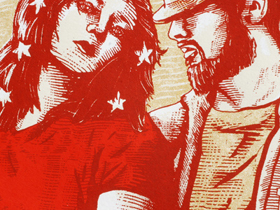 The Avett Brothers Preview avett brothers couple diy folk limited edition screenprinting