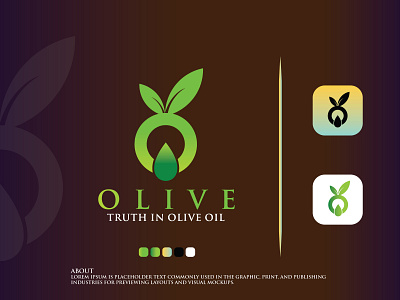 Olive Logo Design branding business logo creative logo flat logo graphic design illustration logo design minimal logo minimalist minimalist logo design nature logo olive logo