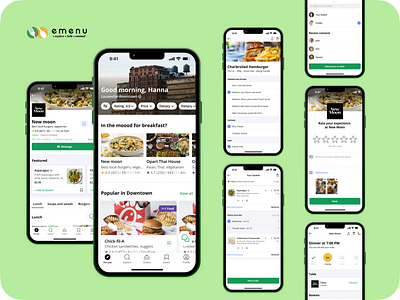 Restaurant booking & food ordering app app delivery explore food group ordering ios mobile ordering pickup post covid reserve a table table booking ui
