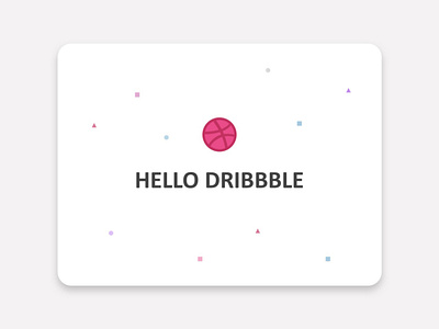 Hello dribbble! app ui ux vector