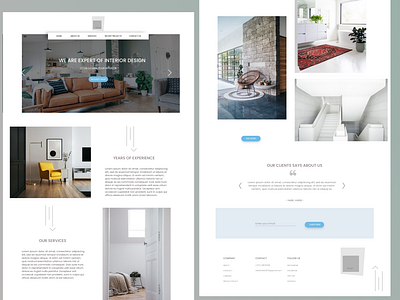 interior design company website dailyuichallenge firstpage interior design ui ux ui design