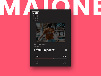 Media Player daily 100 challenge music ui ux