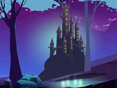 Fairy Castle artwork castle city fairytale fantasy game art game design games