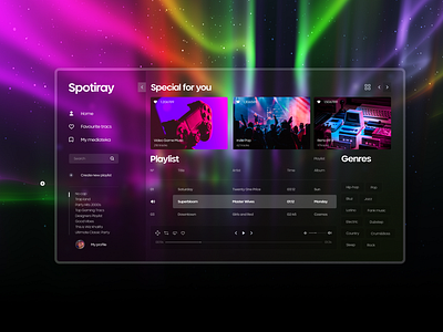 Music player interface