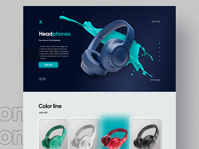 JBL Headphones branding design graphic design typography vector