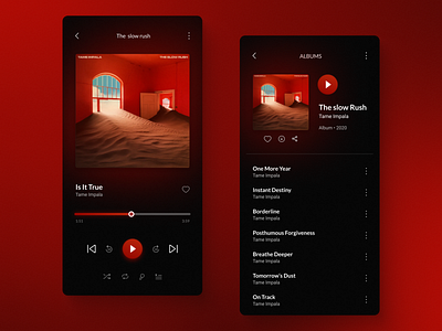 Maratón UI - Music Player app appdesign challenge dailyui dailyui9 dailyuichallenge dailyuichallenge009 design figma music musicapp musicplayer productdesign spotify tameimpala ui ux