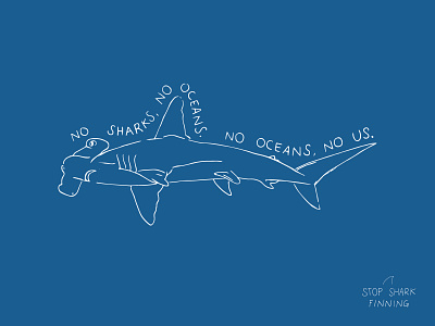 Stop Shark Finning conservation finning illustration marine marine animals nature nature illustration ocean oceans shark shark finning sharks