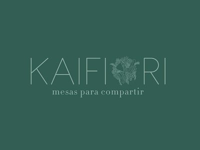 Kaifiori Logo food grazing grazing table illustration kaifiori logo logo design nature nature illustration personal logo vector women