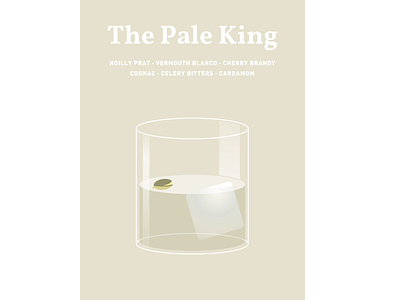 Pale King cocktail literature vector
