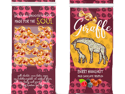 Giraffe truffles chocolate designs giraffe graphicdesign package packagedesign truffles