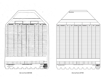 "KARDEX" Form Recreation form design layout design recreation