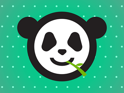 Pandopinions Brand Mark bamboo brand mark illustration logo panda