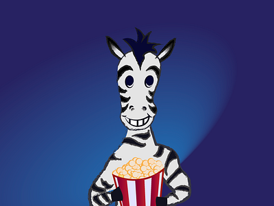 A Zestful Zebra circus giff popcorn zebra
